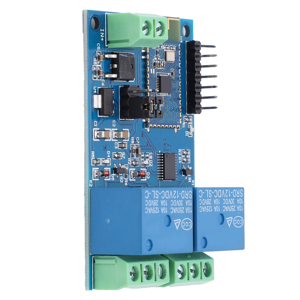 12V Dual Channel Bluetooth Relay Module For Smart Home App Control 7601358817833