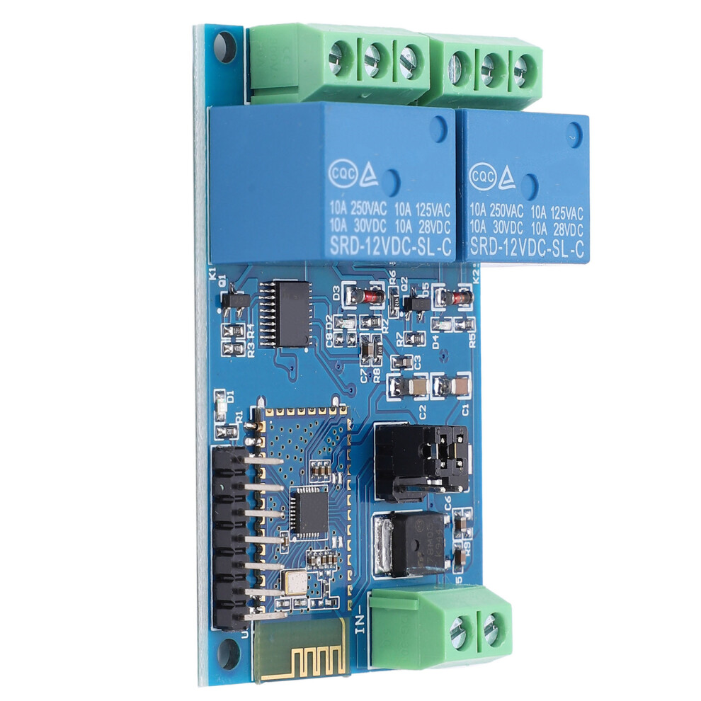 12V Dual Channel Bluetooth Relay Module For Smart Home Iot Control 7901358818046