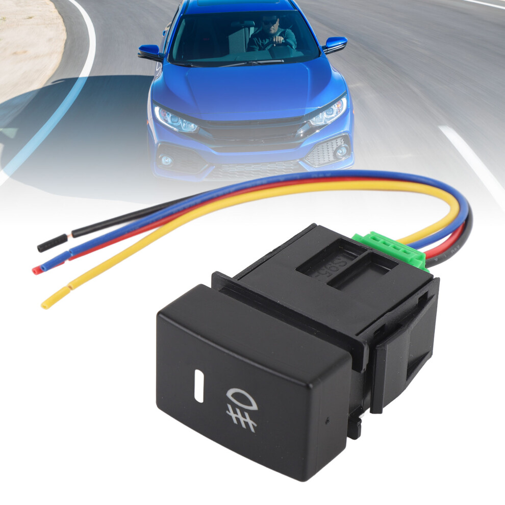4 Pole 12V Push Button Switch With Led For Car Fog & Drl Blue/Green 4121358818430