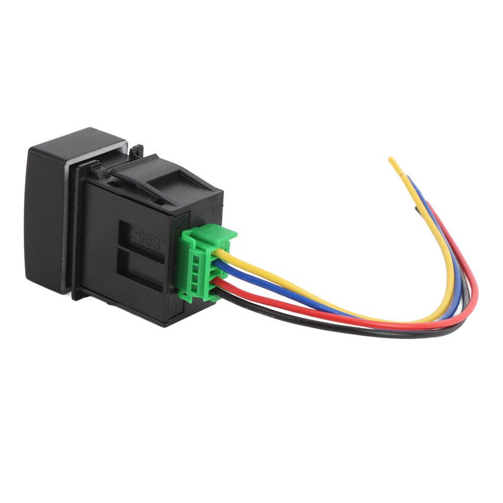 12V 4 Pole Led Push Button Switch For Fog Lights & Drl - Blue/Green 4361358818881