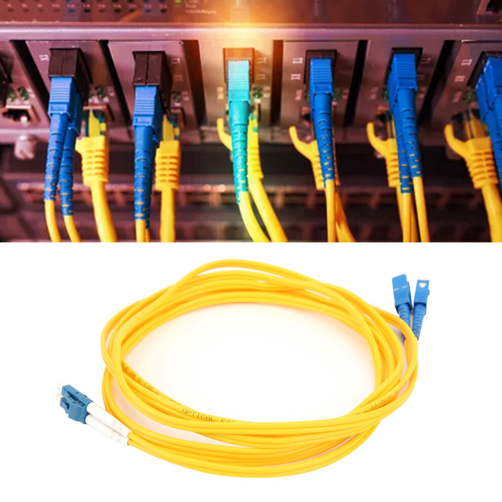 Optical Fiber Patch Cord Lc/Upc-Sc/Upc 3.0M Pvc Wire For Communications 7691358819081