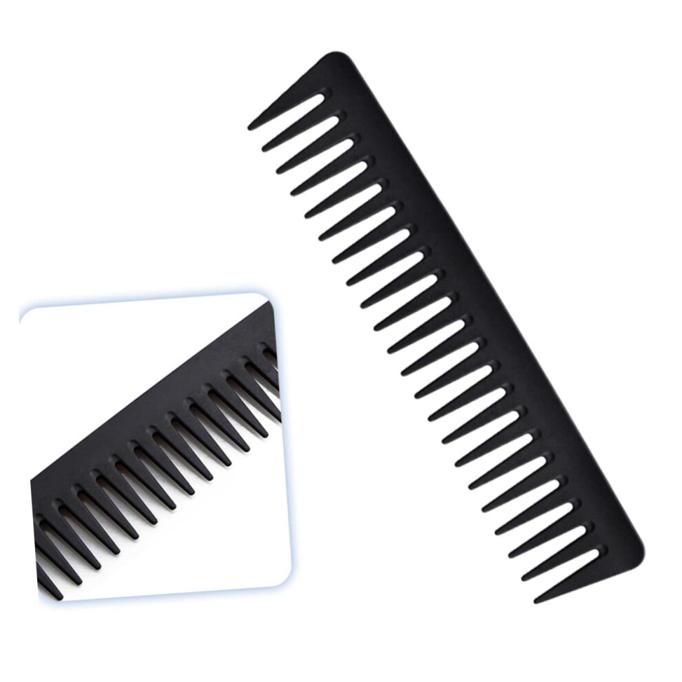 Unisex Vintage Wide Tooth Hair Comb For Men Anti-Static Detangler Professional Hairdressing Tool Thick Wet And Dry Hair
