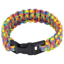 Geflochtenes Paracord-Survival-Armband für Männer und Frauen im Freien – 4 mm, 3 m, Blau/Farbmischung