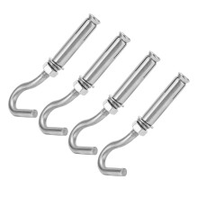 10 pezzi M8 acciaio inossidabile 304 Exp Hooks 170kg Argento 100x40x20mm