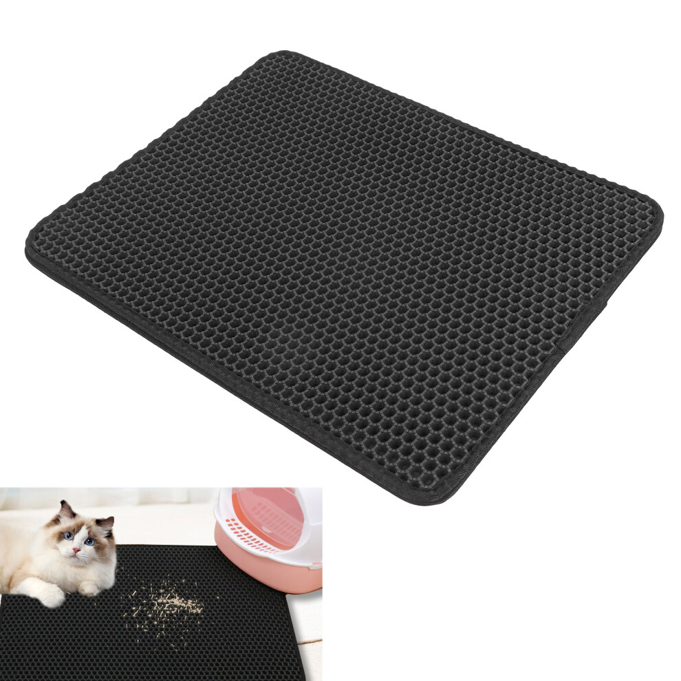 Double Layer Cat Litter Mat, Anti-slip, Urine Proof, Small Size-image-OPC-PMSKTKT-NEW