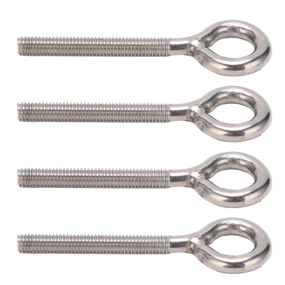 Heavy Duty Stainless Steel Lifting Eye Bolts 10Pcs M6x73 Eye Nut Fasteners 6931358820566