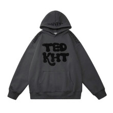 (XXXL, Black) Loose-Fit Men's Streetwear Hoodie, Style: Casual, Fit: Loose, Material: Cotton-Blend