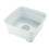 (White) Minky Washing Up Bowl with Sink Plug Strainer 4