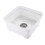 (White) Minky Washing Up Bowl with Sink Plug Strainer 6