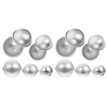 5Paare Silberne Aluminium Kuchenformen Backzubehör DIY Backhelfer