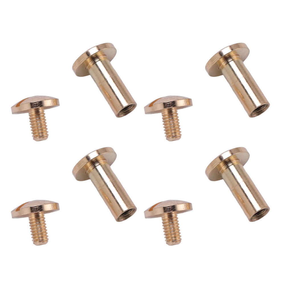 20pcs Zinc Alloy Bookbinding Rivets Kit 8x10mm with 8x5mm Screws