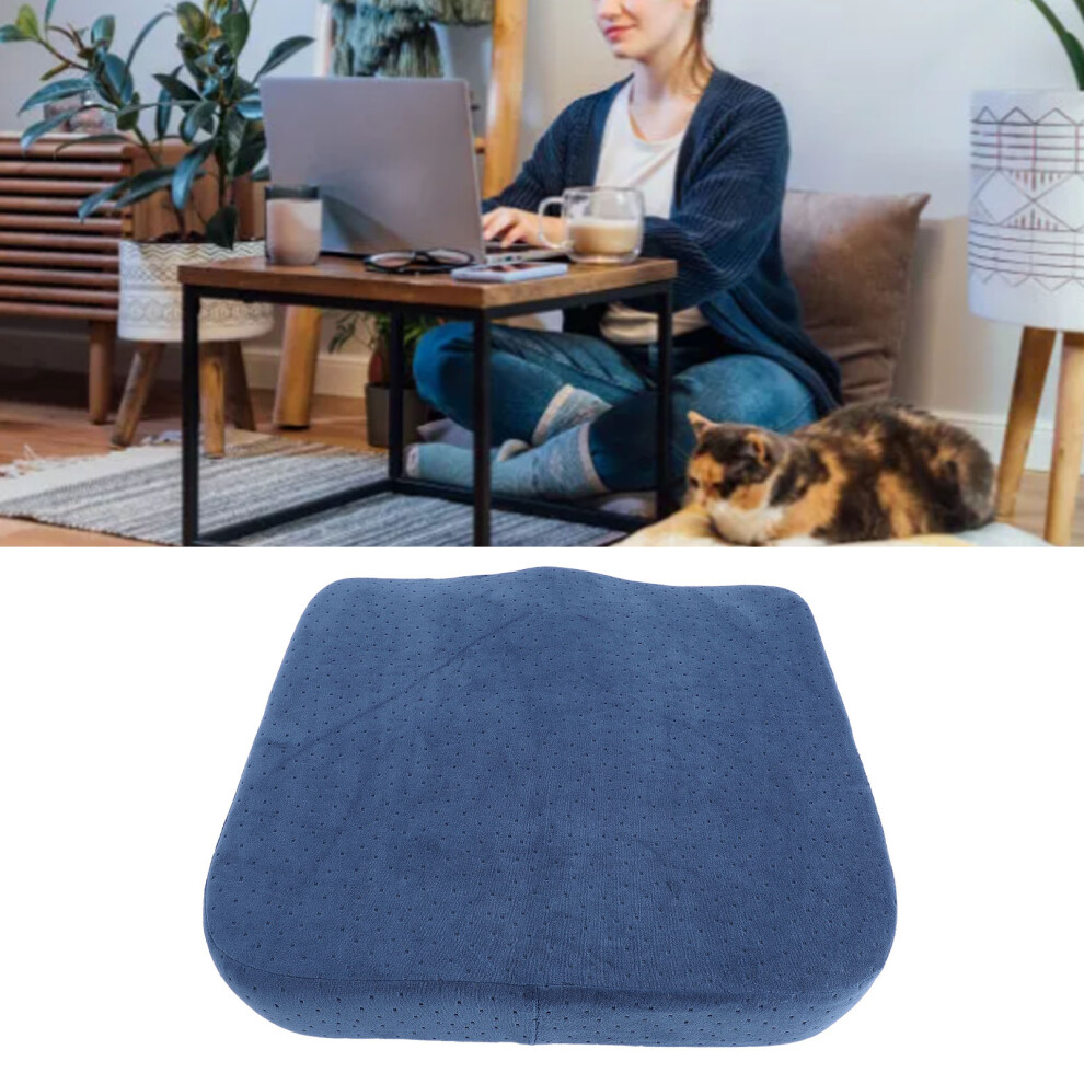 Memory Foam W-Shaped Ergonomic Seat Cushion, Velvet, Thick, for Office & Car
