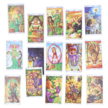 Hologram Paper Wheel of Year Tarot Playing Cards for Entertainment & Divination
