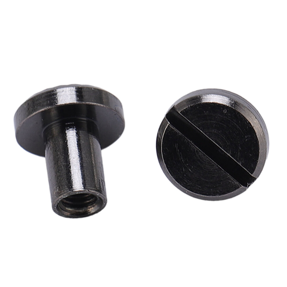 20 Set Zinc Alloy Leather Rivets Back Slot Screws 8x6mm