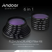 DSLR Camera Filter Kit 67mm UV CPL FLD ND2 ND4 ND8 for Travel Photography AU