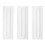 Set da 3 spatole per crema in plastica bianca 22x7,2 cm 2