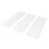 Set da 3 spatole per crema in plastica bianca 22x7,2 cm 16