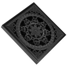 Scarico a pavimento anti-insetti in rame 388 g 1010 cm nero