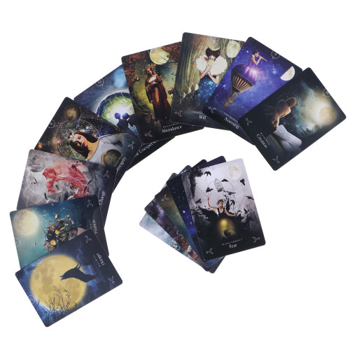 Fate Divination Tarot Card Game Portable with Unique Pattern for Gifts
