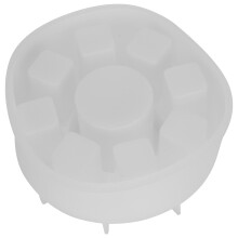 Silikon-Lippenstift-Aufbewahrungsboxform, Durchmesser 14 cm, transparent