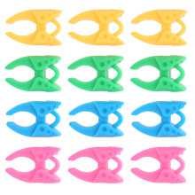 Durable Silicone Bobbin Clamps 12pcs For Spool Thread Storage Sewing Gadgets