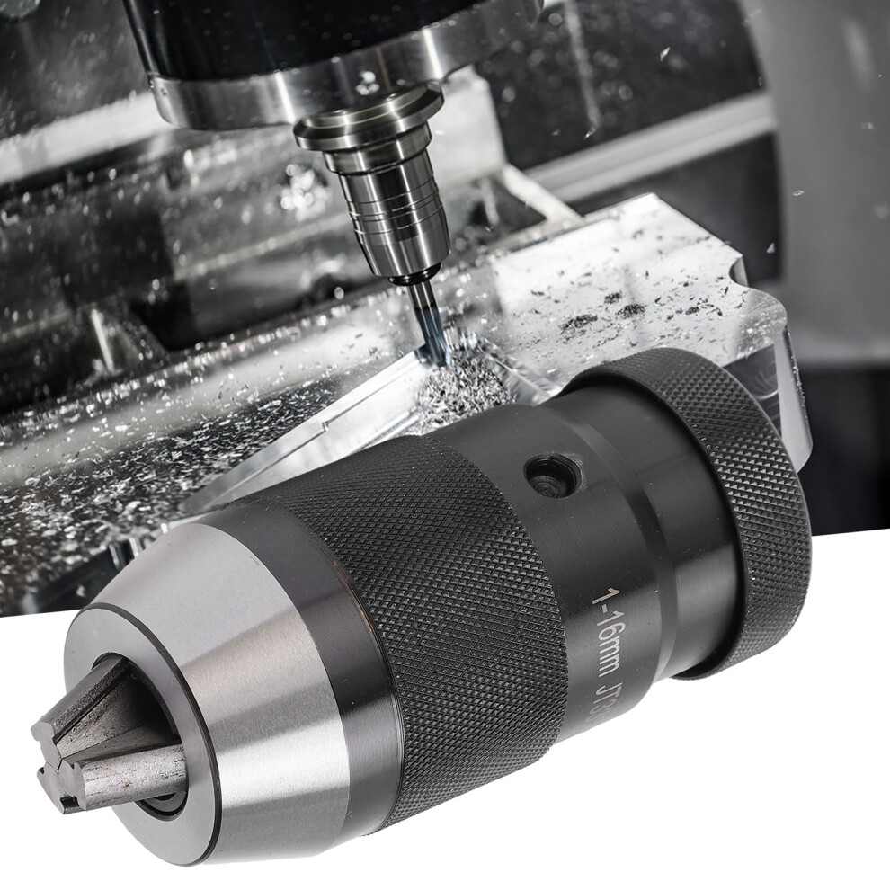 Self Tightening Drill Chuck Keyless 1-16Mm High Speed Steel For Drilling 7891358826359