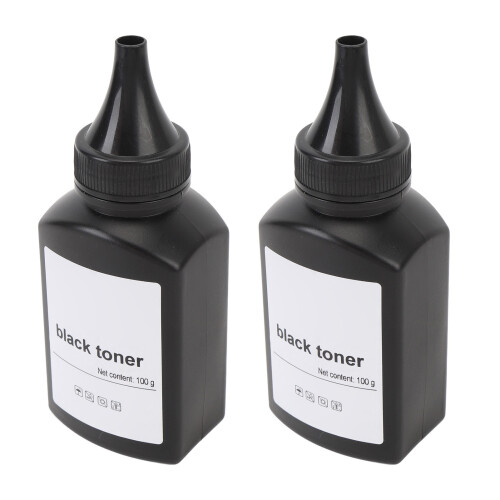 2 Stück Toner Refill 200g Schwarz Toner Refill