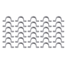30 Stück Elektrische Rohrschellen 2 Löcher PVC