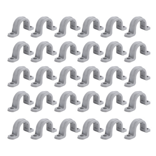 30 Stück Elektrische Rohrschellen 2 Löcher PVC 1