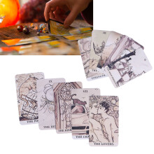 Coated Paper Tarot Cards, 10x5.5cm, Divination Playing Cards for Beginners