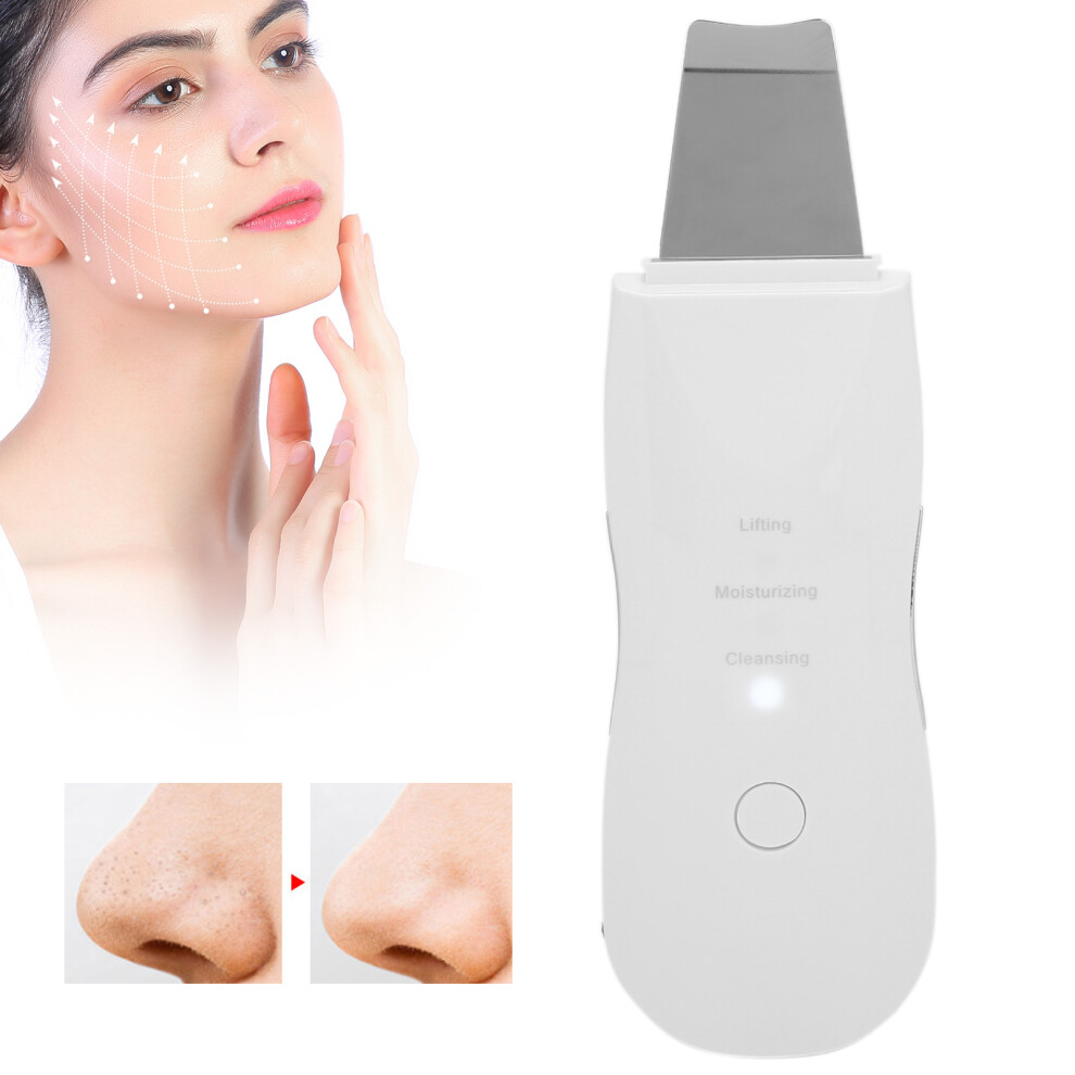 Ultrasonic Skin Scrubber Face Pore Cleaner, 2 Gears, 500mAh Battery