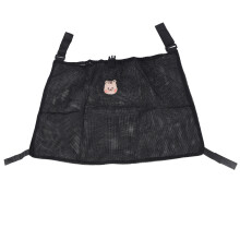 Multifunktionale Babywagen Mesh-Aufbewahrungstasche 44x66cm Schwarz