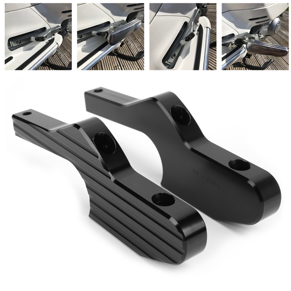 Pair Of Extended Footpegs Foot Rest Extensions For Vespa Gt 125 Gts 250 Gtv 125 3511358837790