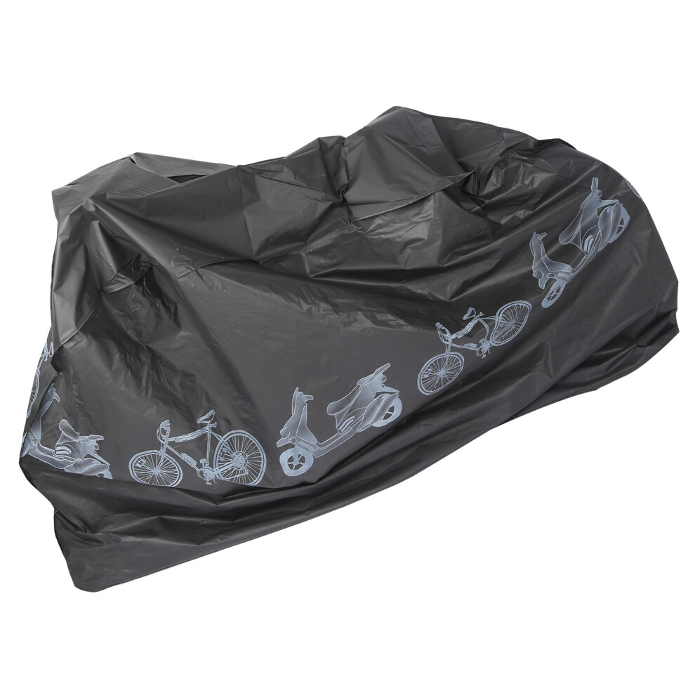 Bike Cover Waterproof UV Dustproof for Outdoor Motorcycle Black 1.9m-image-OPC-PMSM6DF-NEW