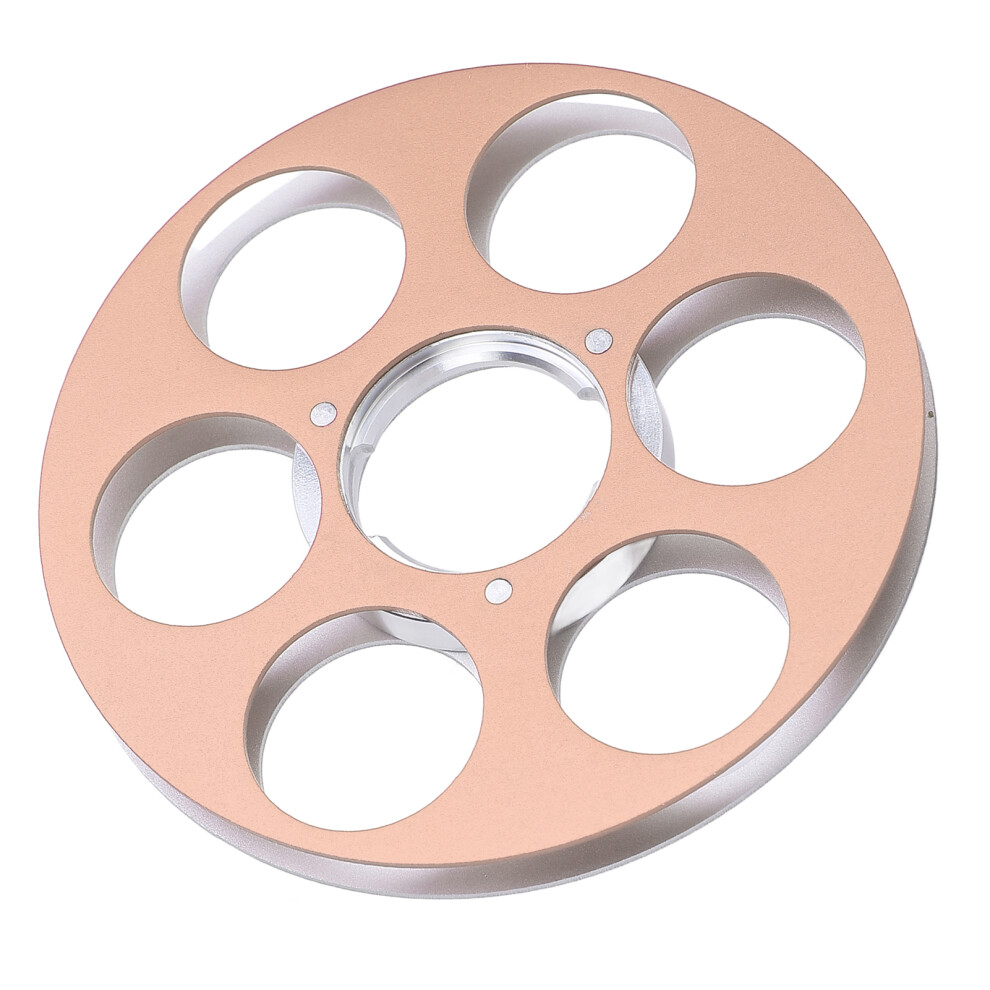 Empty 6-Hole Aluminum Alloy Tape Reel For Miniature Recorder Gold 3341358839438