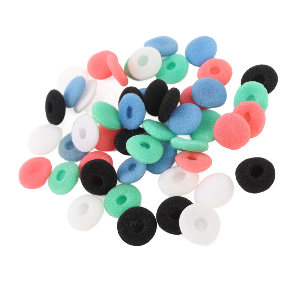 50 Pcs 15Mm Noise Cancelling Earbud Sponge Tips For Mp3 Mp4 Tablets Earphones Black/White/Red 7891358840270