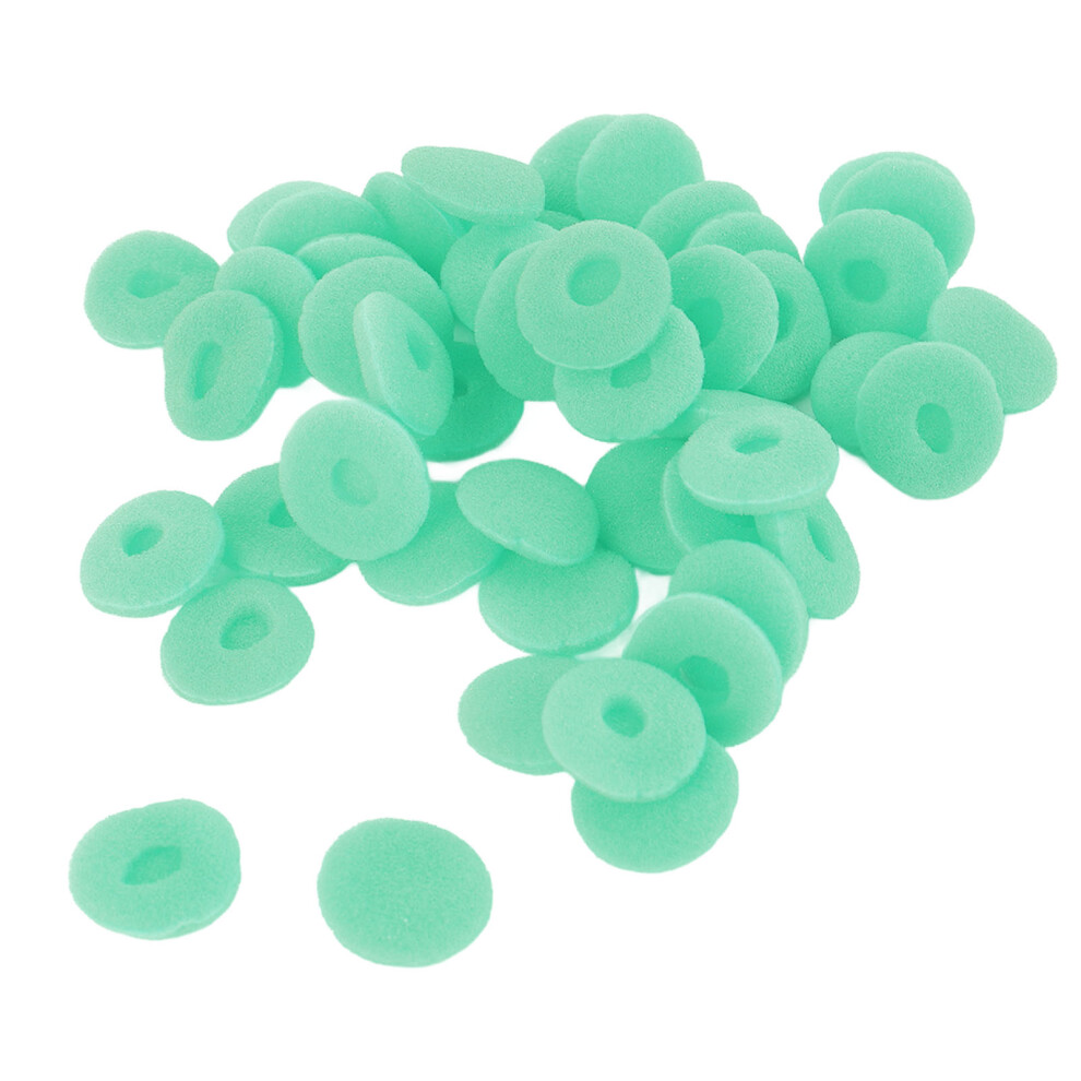 50Pcs Foam Earbuds Covers 15Mm Replacement Tips For Earphones Green 8421358840346
