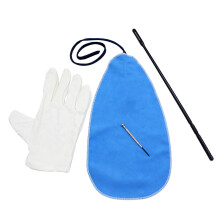 Flötenreinigung-Set mit Tuch, Stab, Schraubenzieher & Handschuhen