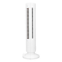 White Tower Fan USB Bladeless 2 Speed Quiet Portable Energy Efficient Cooler