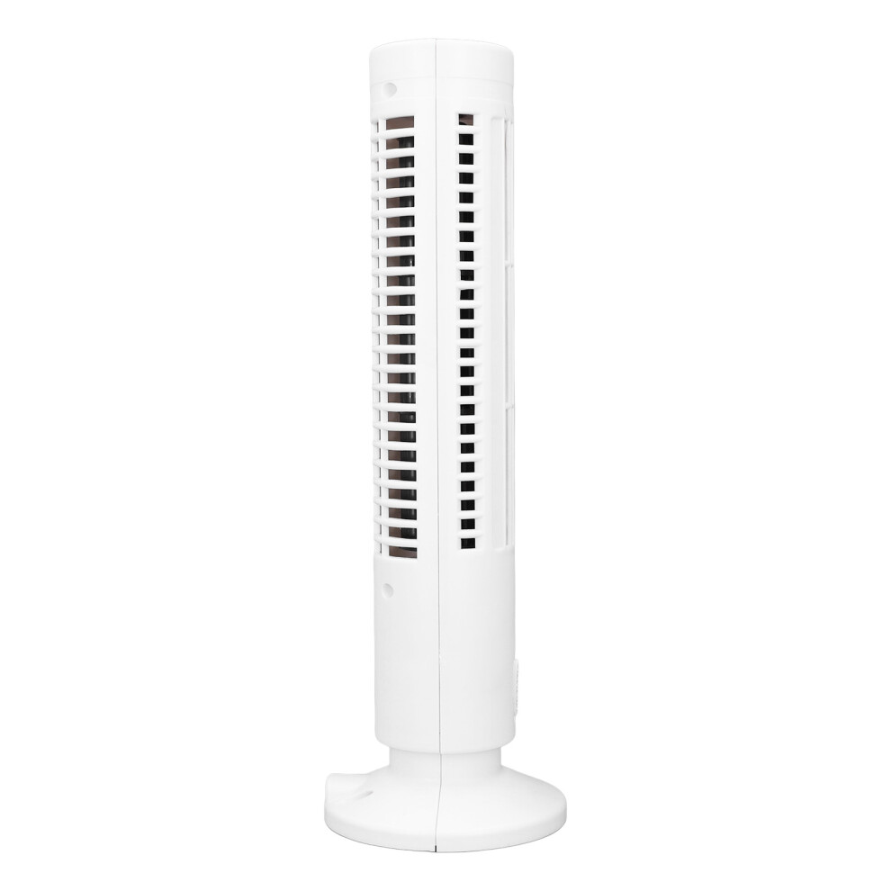 White Tower Fan USB Bladeless 2 Speed Quiet Portable Energy Efficient Cooler