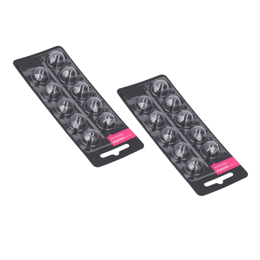 20pcs Silicone Open Vent Bass Domes for Minifit 6mm | Transparent Sound Aid