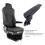 Adjustable RV Seat Armrest 0‑120 Foldable Black Heavy Duty Mount 4