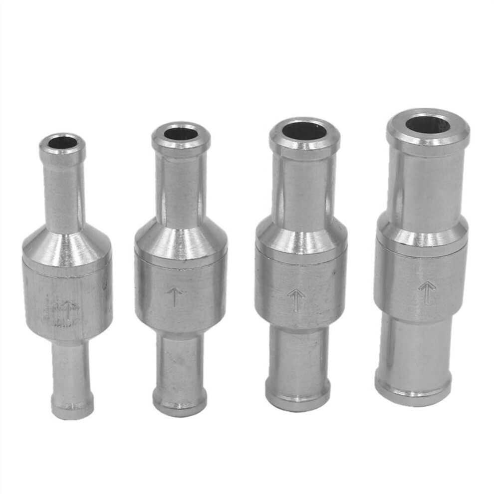 Pipe Valve Aluminium Alloy One Way Fuel Non-Check Valve 10mm Petrol For Car And Automobile Helicopters Ships Motorcycles