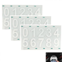 Nanofilm License Plate Stickers Vanish Signs License Plates Reflective Invisible Digital Sticker White Size M