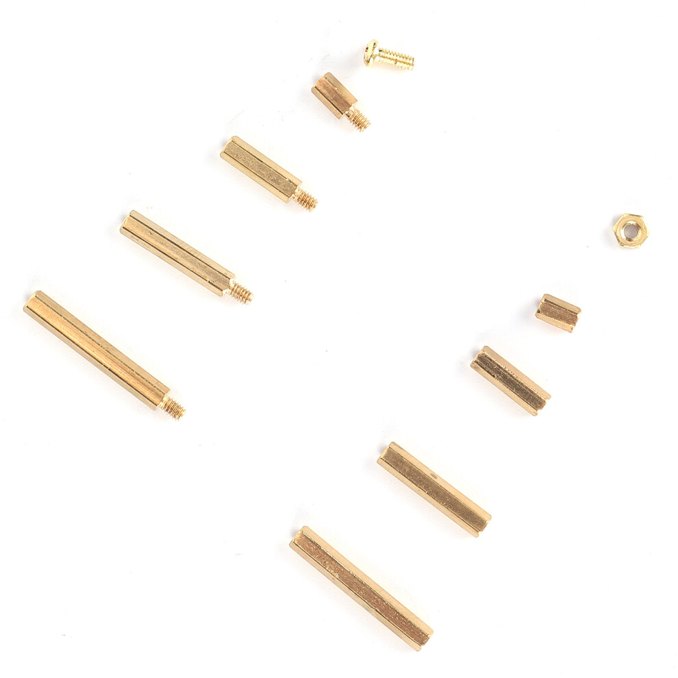 320Pcs Brass Standoff Screw Nut Kit M2 Hex Assortment For Electronics 8721358845168