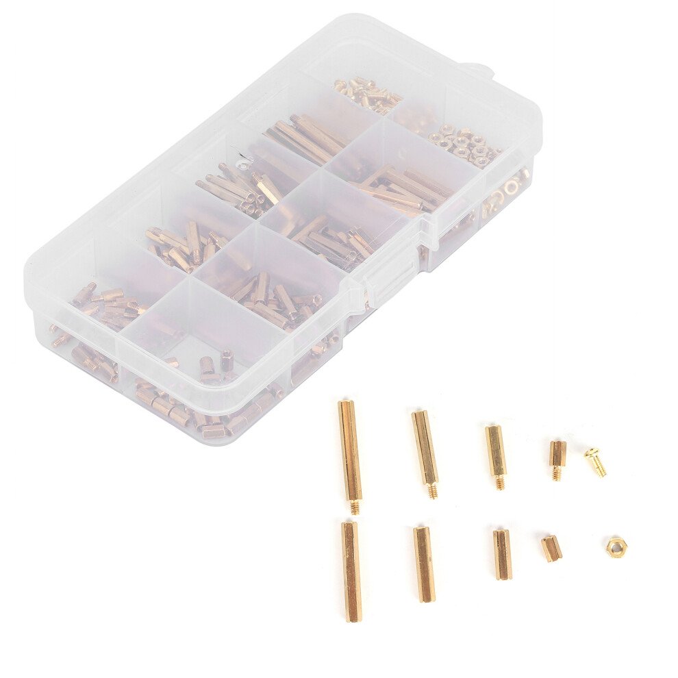 320Pcs Brass M2 Standoff Screw Nut Assortment Kit For Electronics And Communications 8321358845610