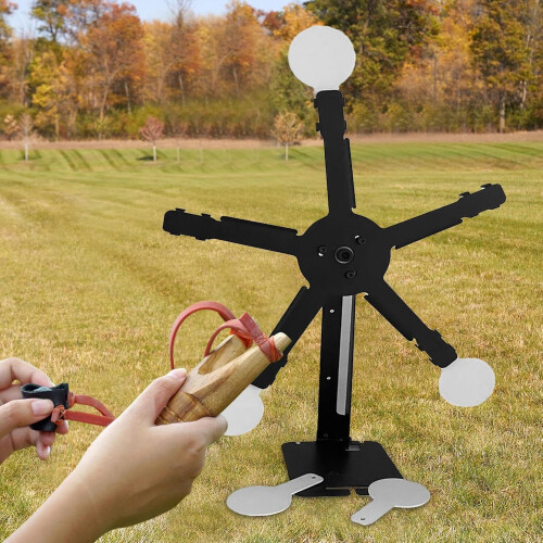 Rotating Target Game Dynamic Magnetic Adjustable Five Ferris Wheel Targets For Backyard Outdoor Practice Tool 1