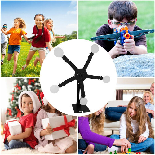 Rotating Target Game Dynamic Magnetic Adjustable Five Ferris Wheel Targets For Backyard Outdoor Practice Tool 2