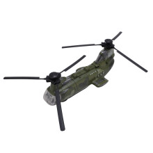 Battery Powered Transport Helicopter for Kids | Light & Sound Green Vehicle Toy