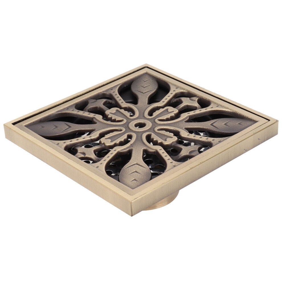 Antique Copper 10X10cm Floor Drain Shower Drain For Bathroom, Hotel 6941358848637